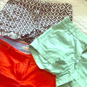 Lot of 3 JCREW Shorts (Sizes 0 & 2)
